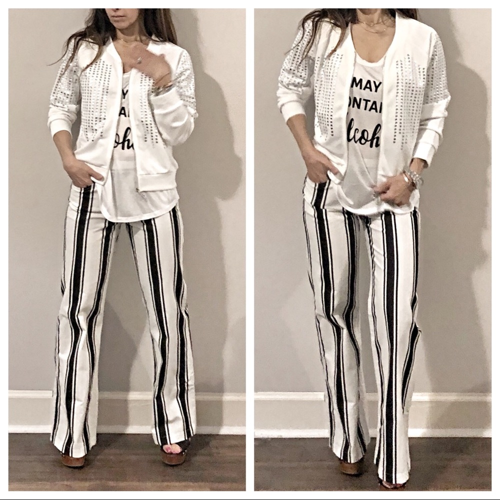 ✨LAST ONE SALE✨white embellished jacket - Picture 8 of 8
